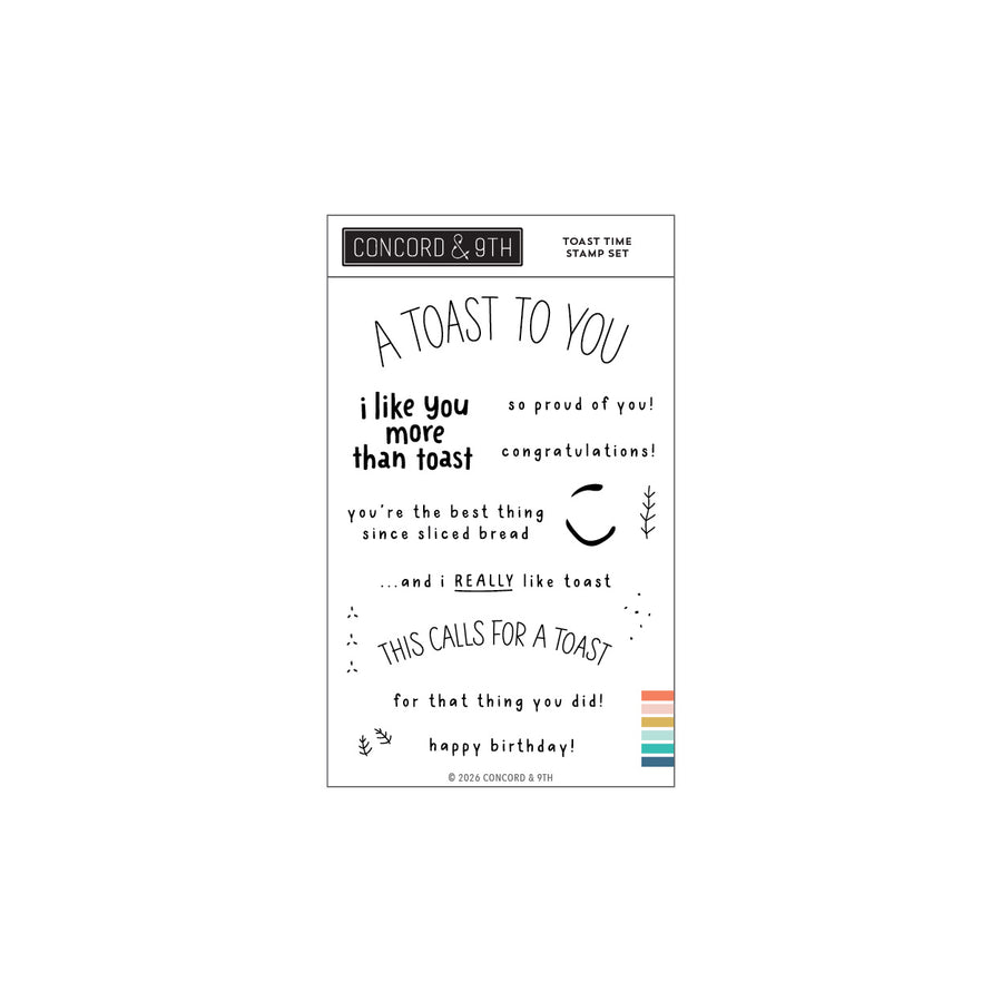 Concord & 9th - Toast Time Stamp Set