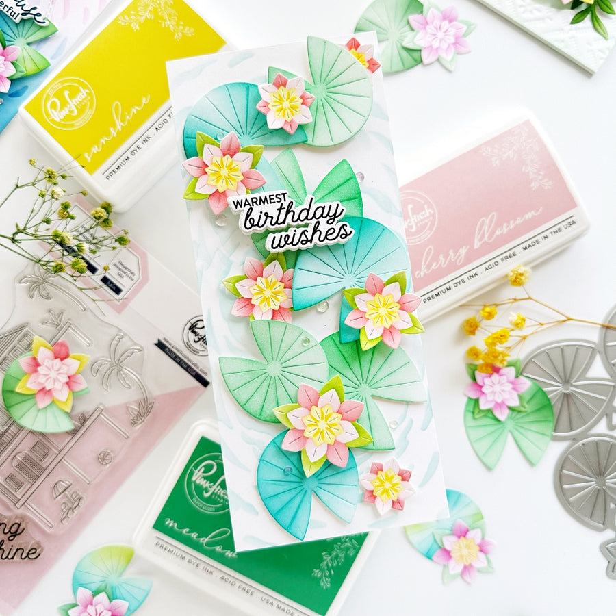Pinkfresh Studio - Tranquil Water Lilies Stencils