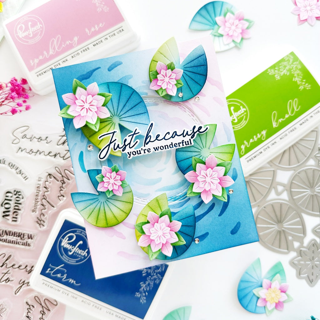 Pinkfresh Studio - Tranquil Water Lilies Die