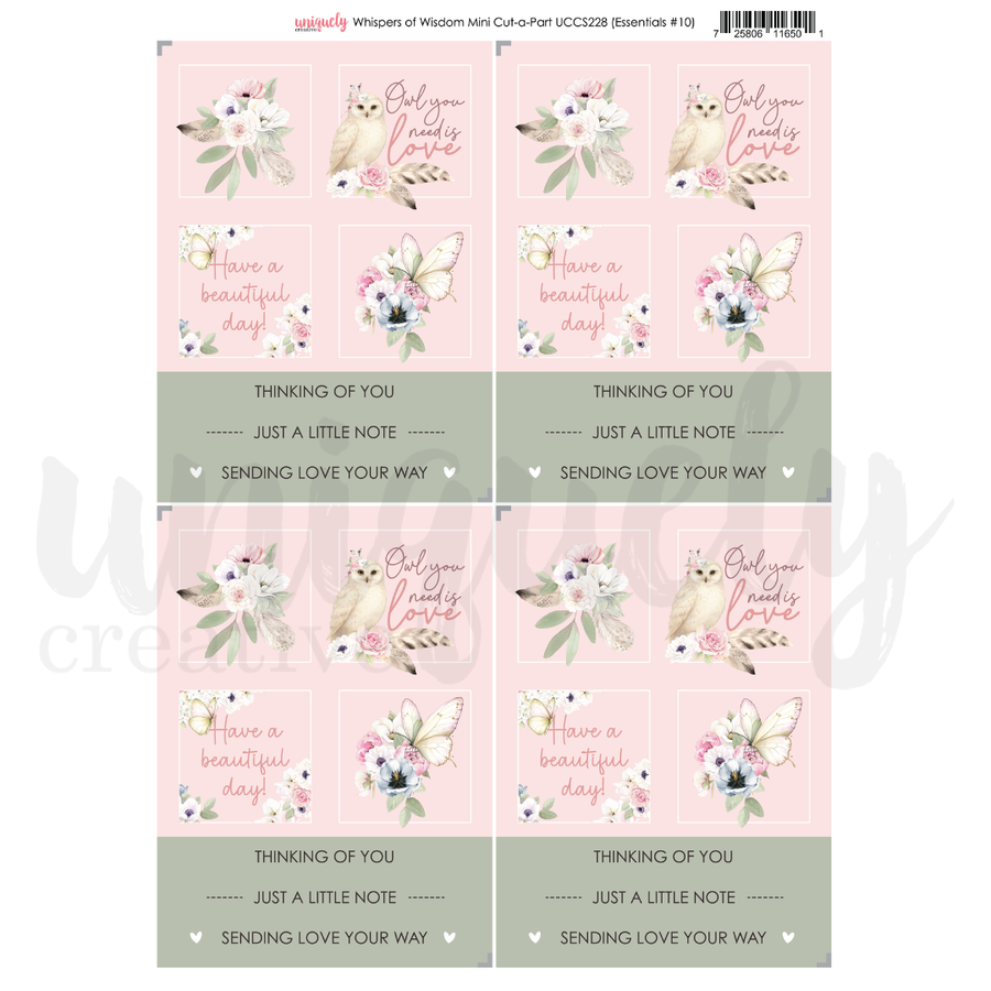 Uniquely Creative - Whispers of Wisdom Mini Cut-a-Part (Whispers of Wisdom Collection)
