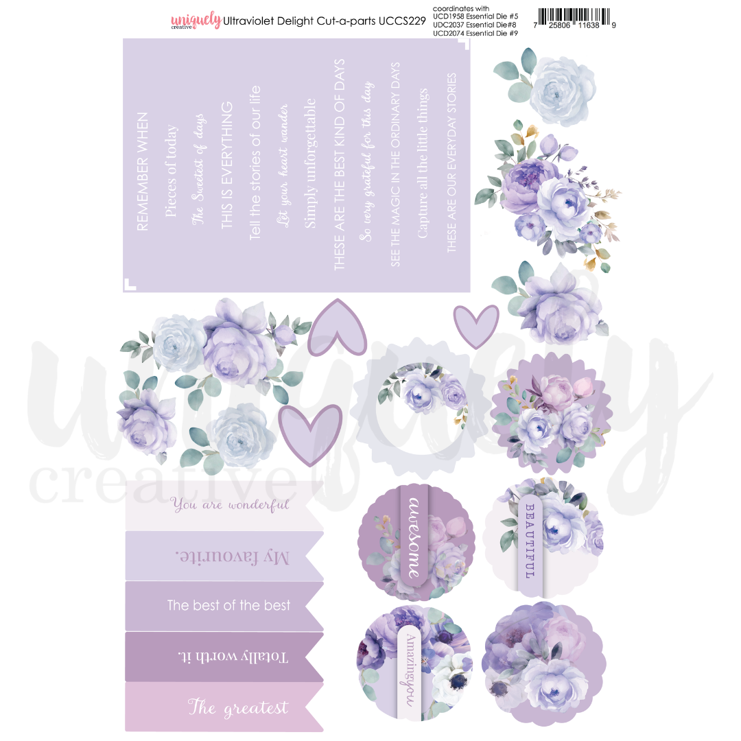 Uniquely Creative - Ultraviolet Delight Cut-a-Part (Ultraviolet Delight Collection)