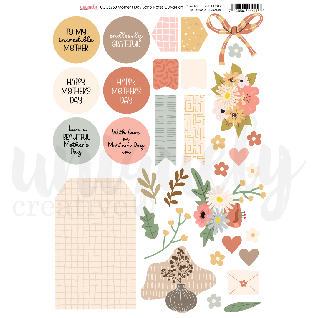 Uniquely Creative - Mother's Day Boho Notes