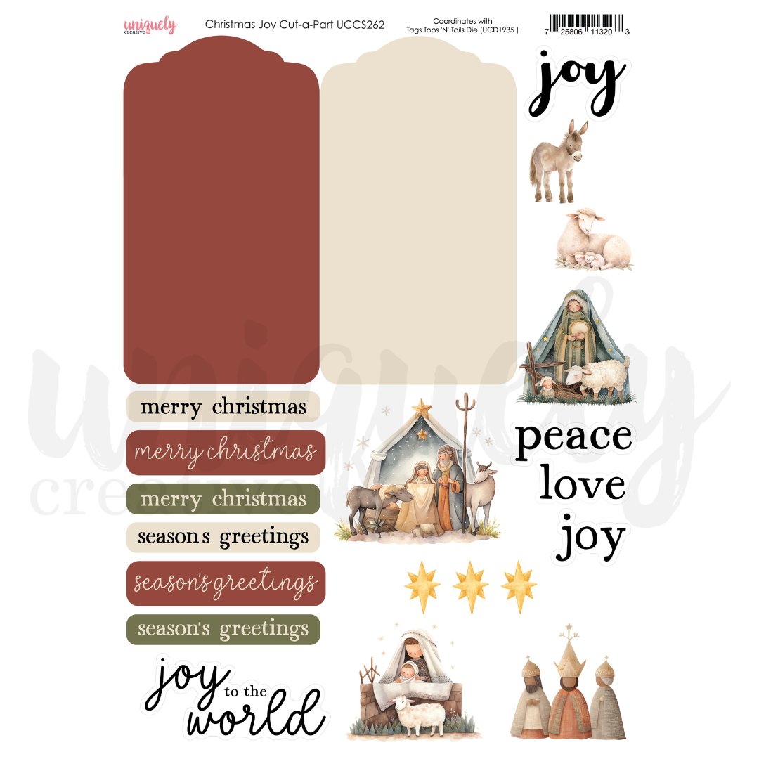 Uniquely Creative - Christmas Joy Cut-a-Part