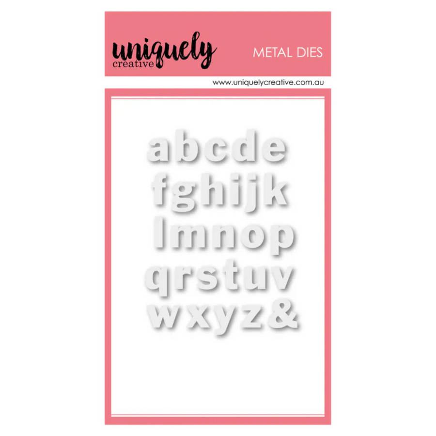Uniquely Creative - Small Lowercase Alpha Die
