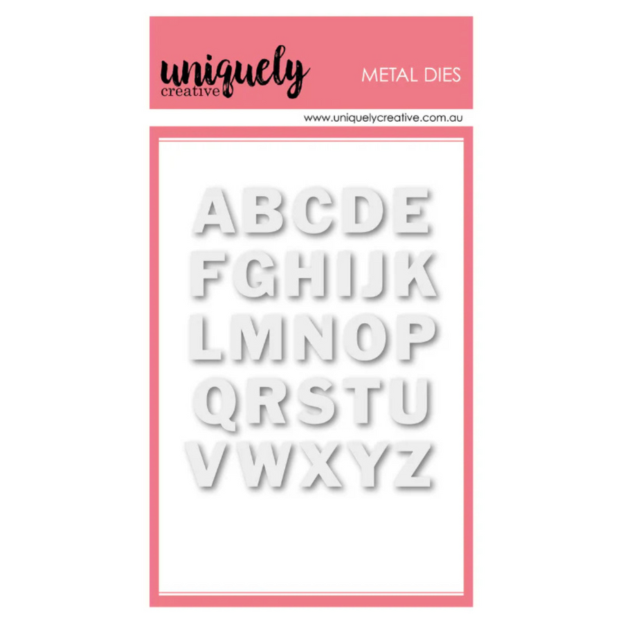 Uniquely Creative - Small Uppercase Alpha Dies