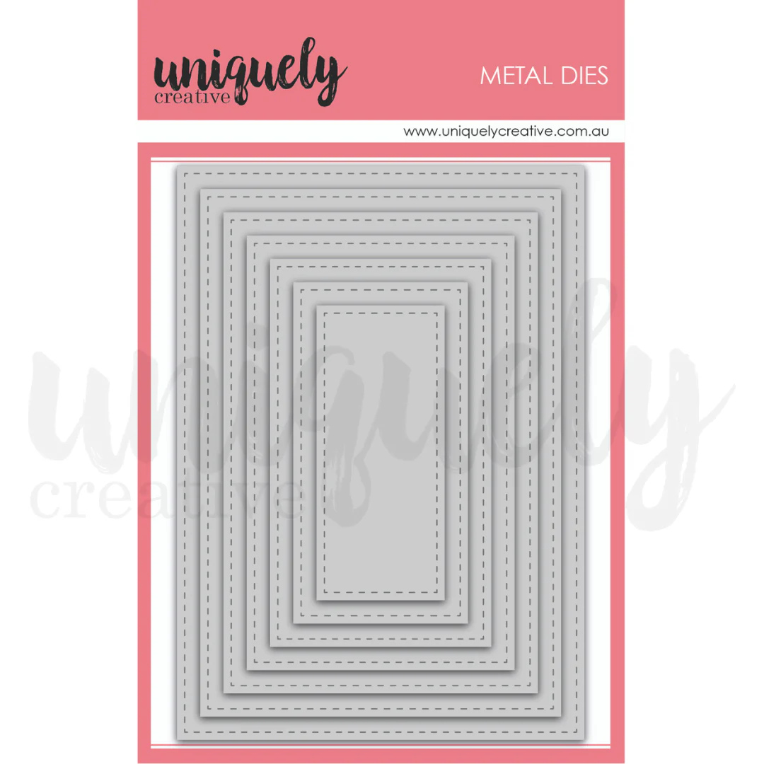 Uniquely Creative - Stitched Nesting Rectangle Die