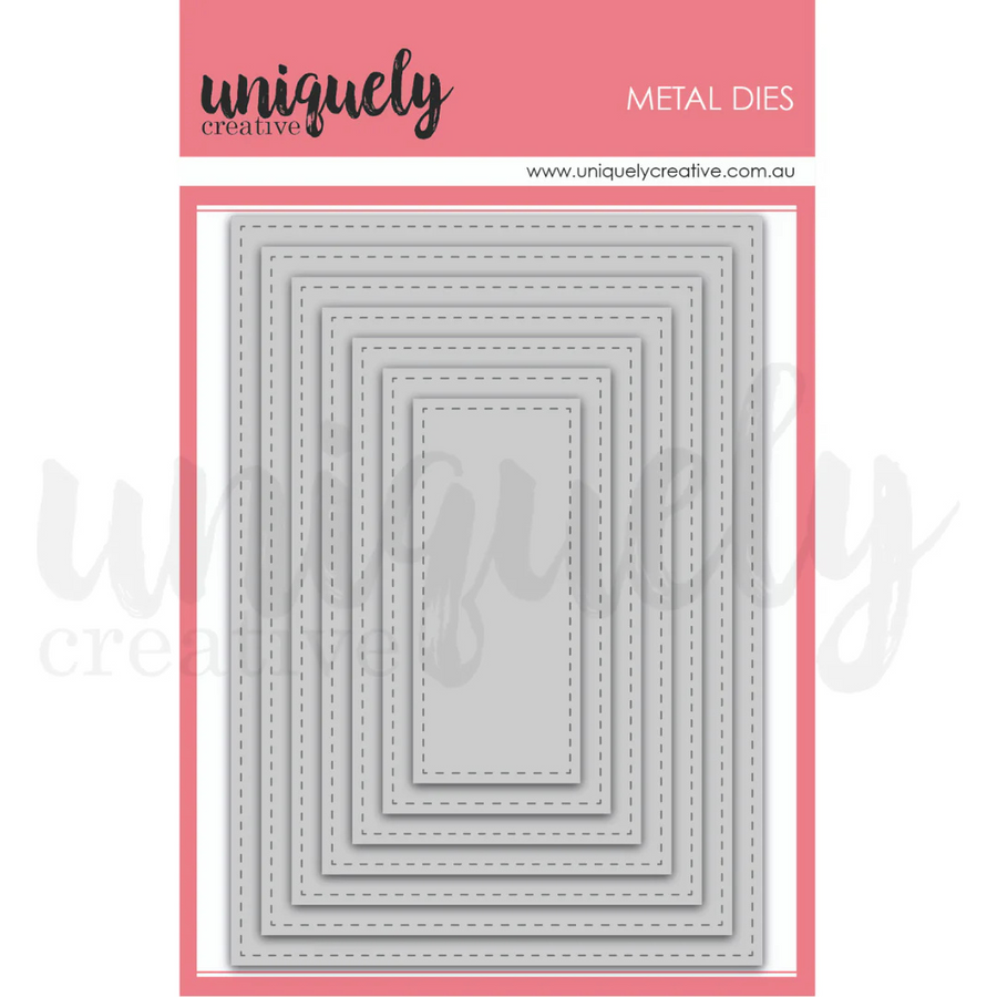 Uniquely Creative - Stitched Nesting Rectangle Die