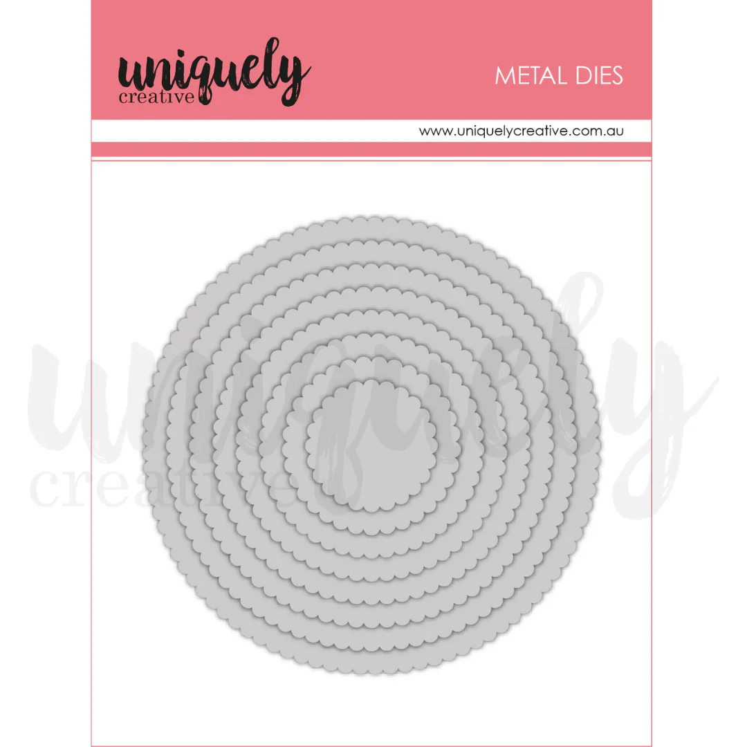 Uniquely Creative - Scalloped Nesting Circle Die