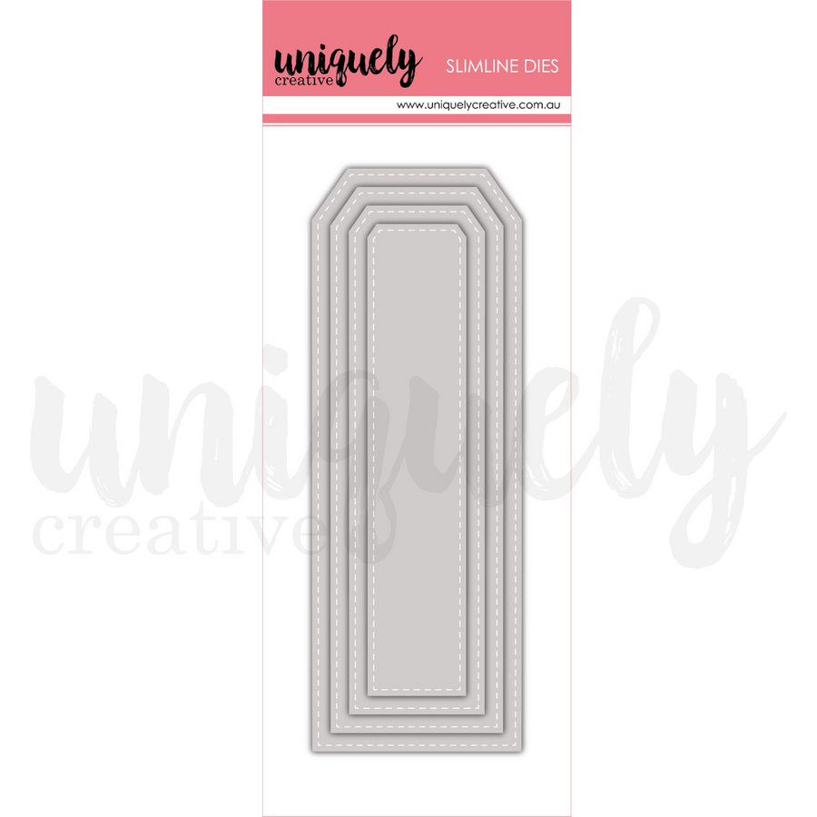 Uniquely Creative - Slim Stitched Nesting Tag Die