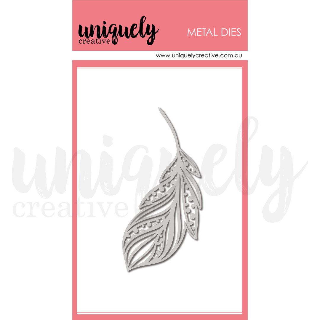 Uniquely Creative - Free Spirit Feather Die (Tea & Tranquility Collection)