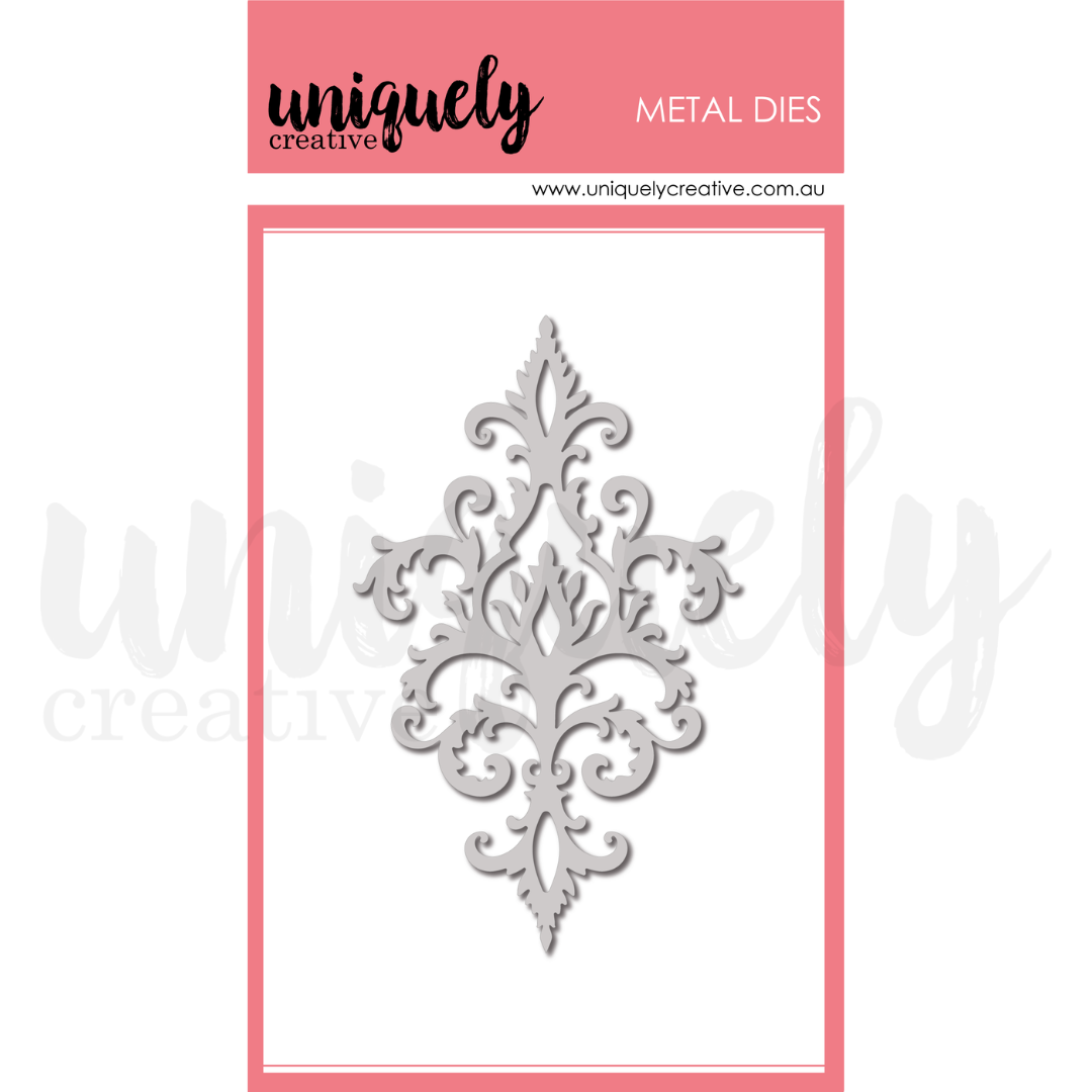 Uniquely Creative - Romantic Damask Die (Ultraviolet Delight Collection)