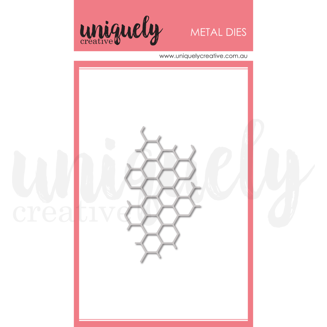 Uniquely Creative - Honeycomb Texture Die (Sweet as Honey Collection)