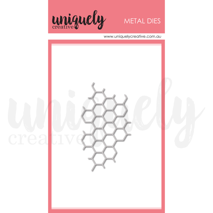 Uniquely Creative - Honeycomb Texture Die (Sweet as Honey Collection)