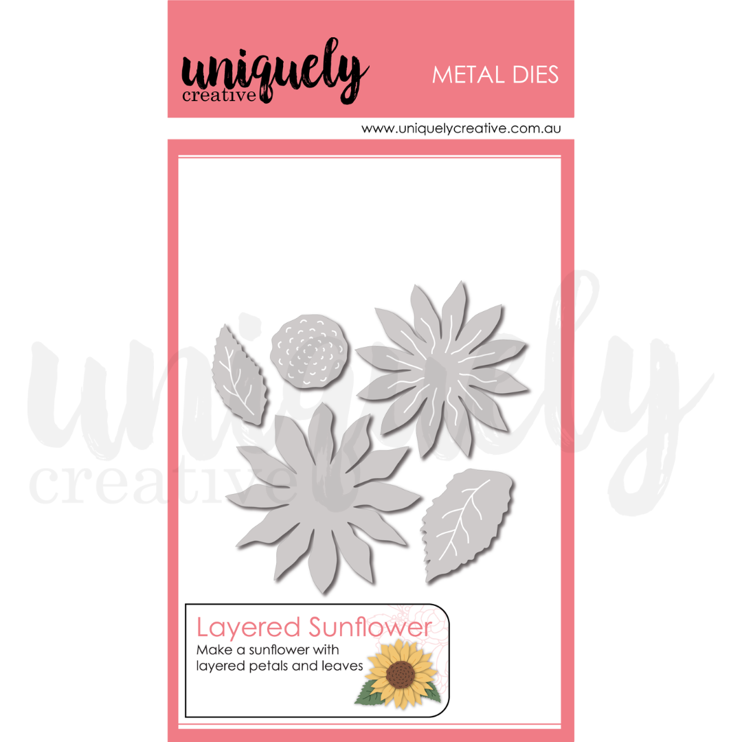Uniquely Creative - Layered Sunflower Die (Sweet as Honey Collection)