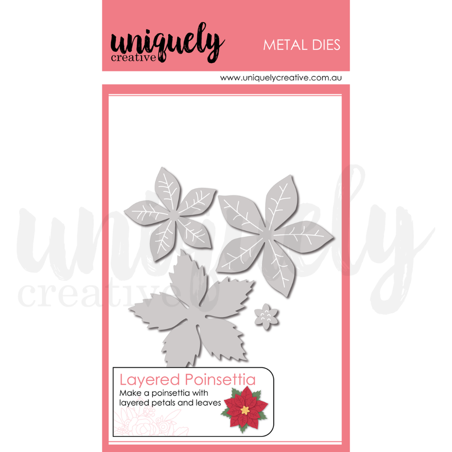 Uniquely Creative - Layered Poinsettia Die (Christmas Keepsakes Collection)