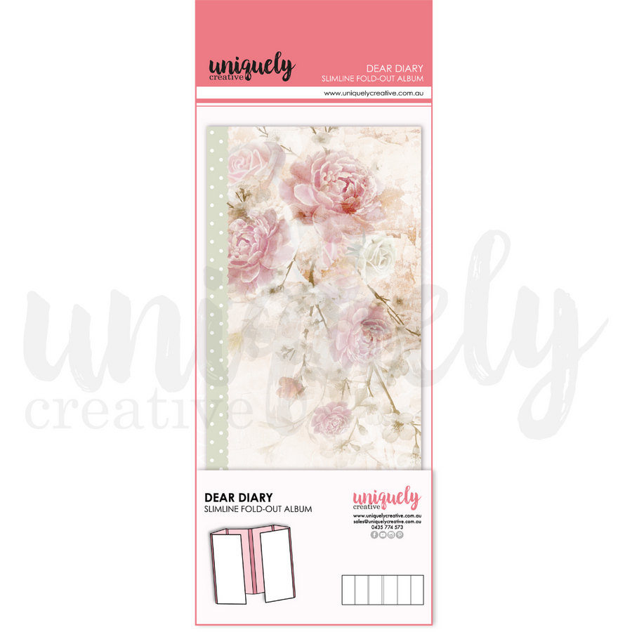 Uniquely Creative - Deary Diary Slimline Fold-Out Album