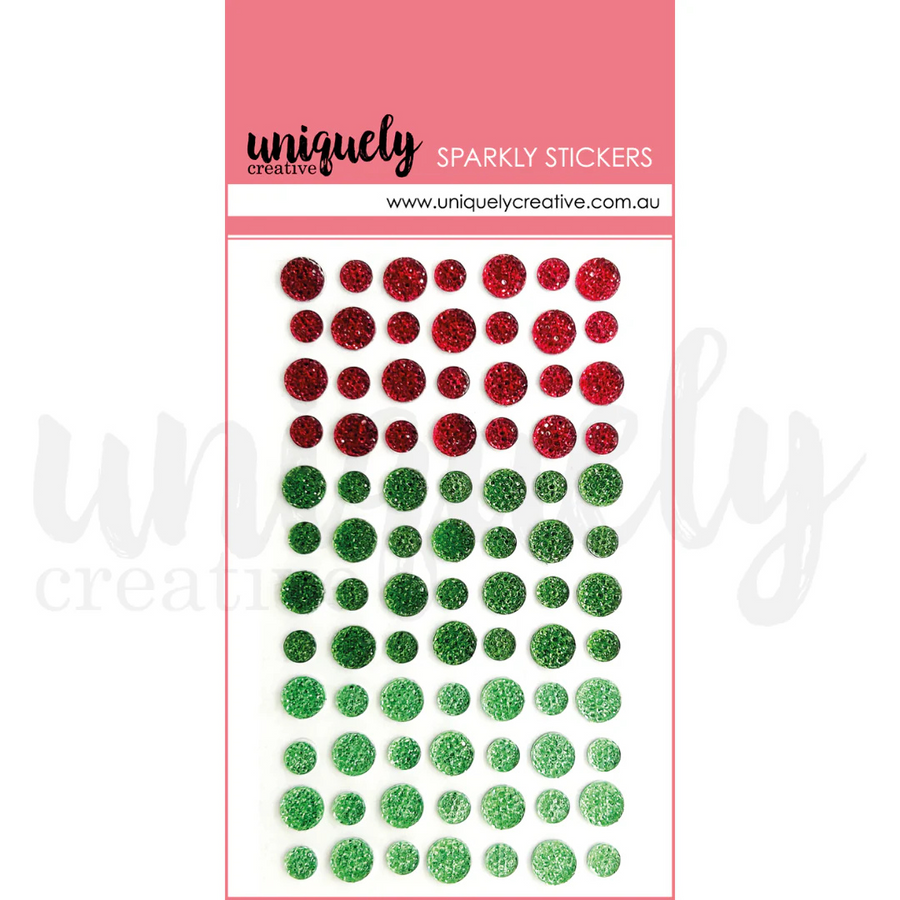 Uniquely Creative - Sparkly Christmas Stickers