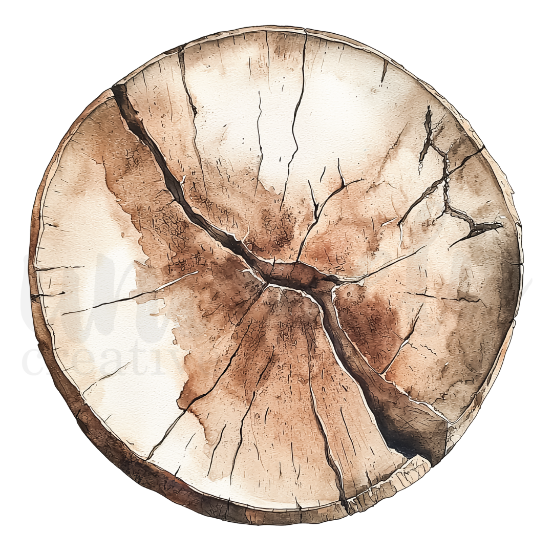 Uniquely Creative - Tree Ring Slice Decorative Base Layer
