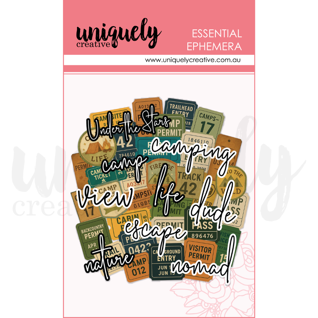 Uniquely Creative - Camping Tickets & Titles Ephemera