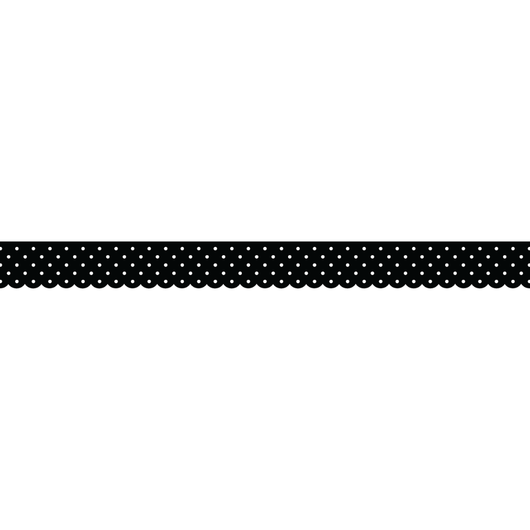 Uniquely Creative - Scalloped Polka Dot Washi Tape