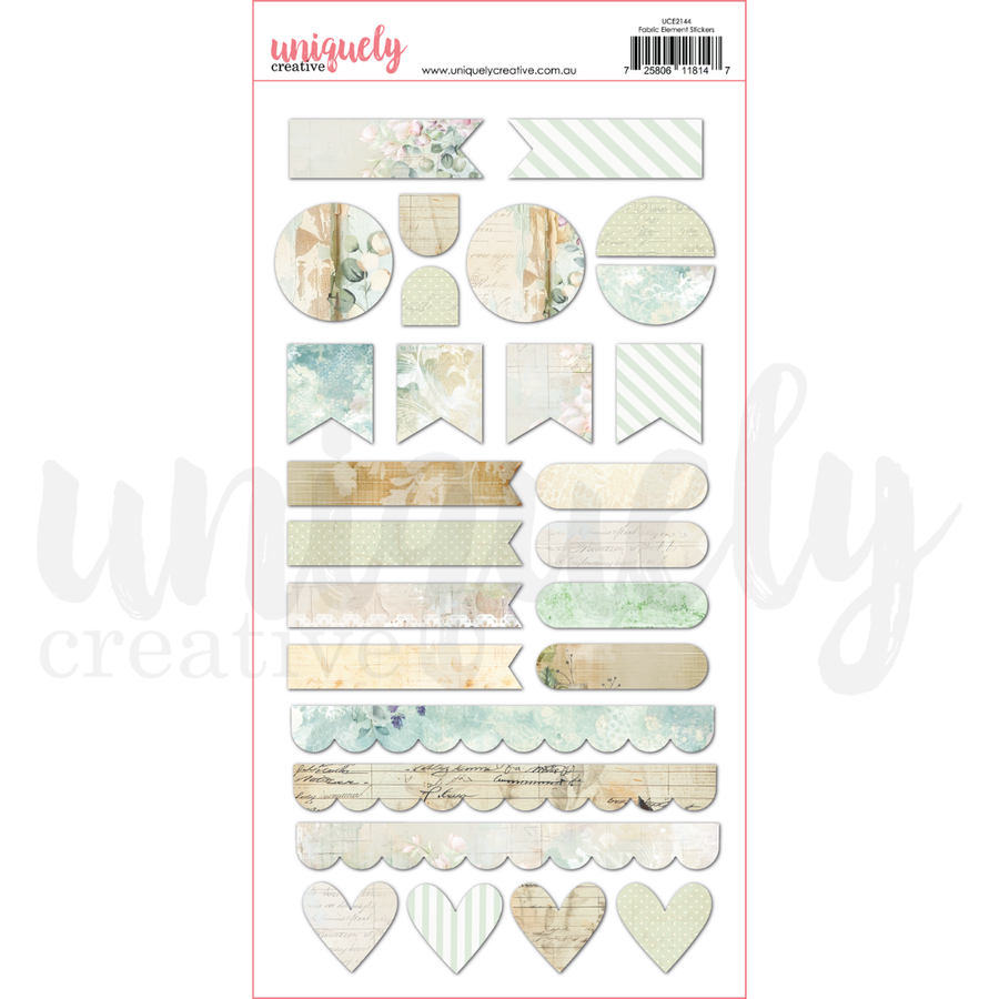 Uniquely Creative - Fabric Element Stickers