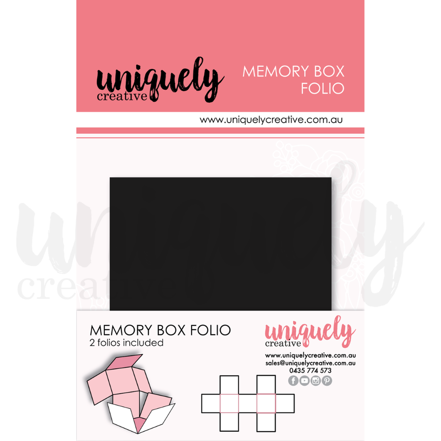Uniquely Creative - Black Memory Box Folio (Whispers of Wisdom Collection)