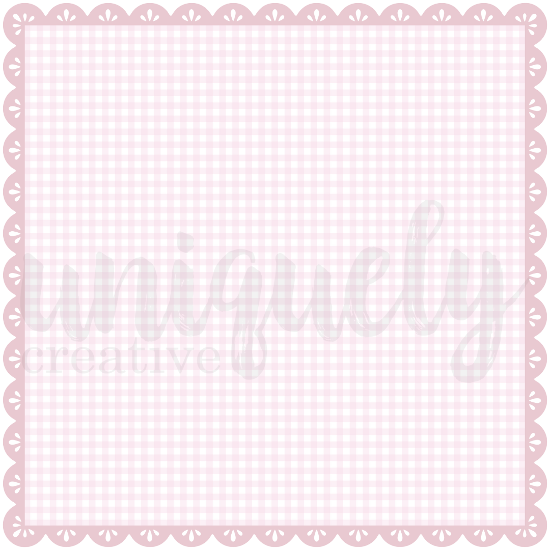 Uniquely Creative - Gingham Square - Decorative Base layer (Whispers of Wisdom Collection)