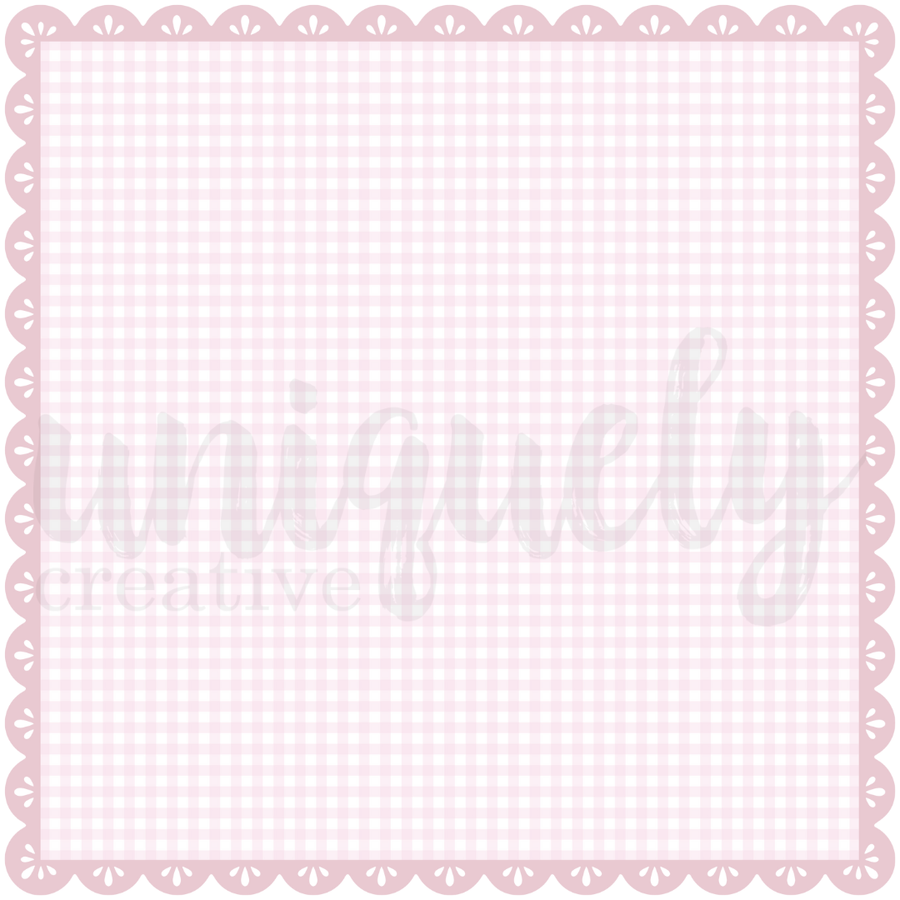 Uniquely Creative - Gingham Square - Decorative Base layer (Whispers of Wisdom Collection)