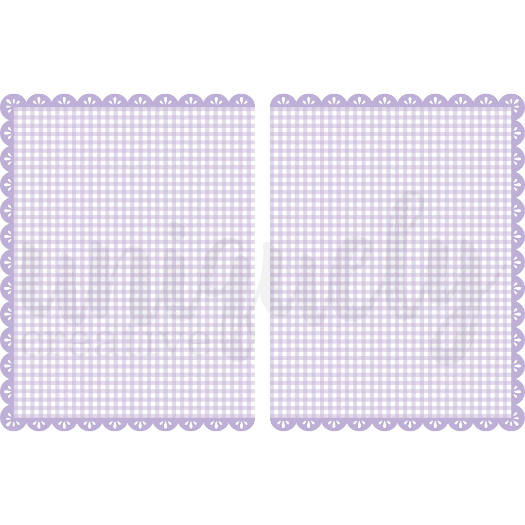 Uniquely Creative - Purple Gingham - Double Decorative Base Layer (Ultraviolet Delight Collection)