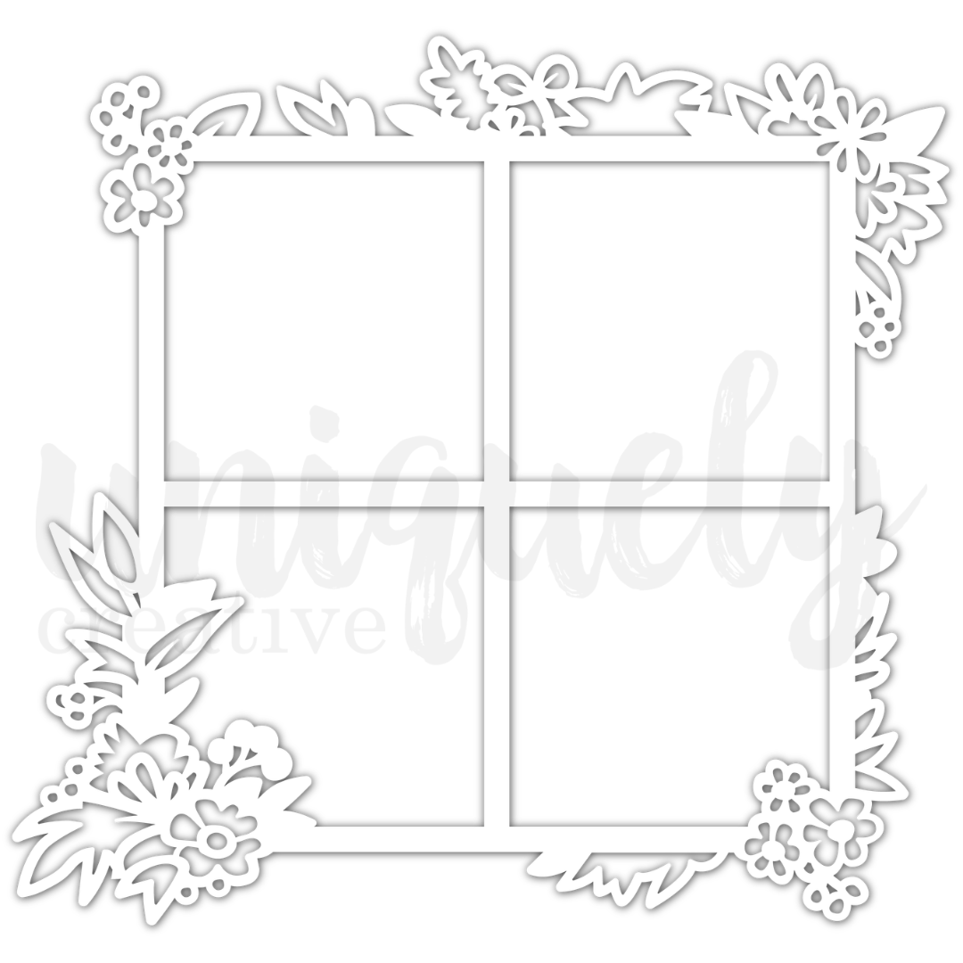 Uniquely Creative - Paperbark Blooms Frame Overlay (Paperbark Blooms Collection)