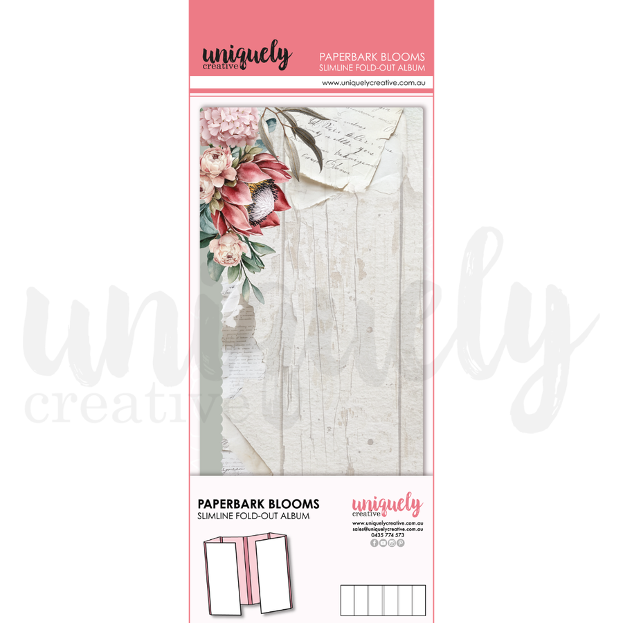 Uniquely Creative - Paperbark Blooms Slimline Fold-Out Album (Paperbark Blooms Collection)