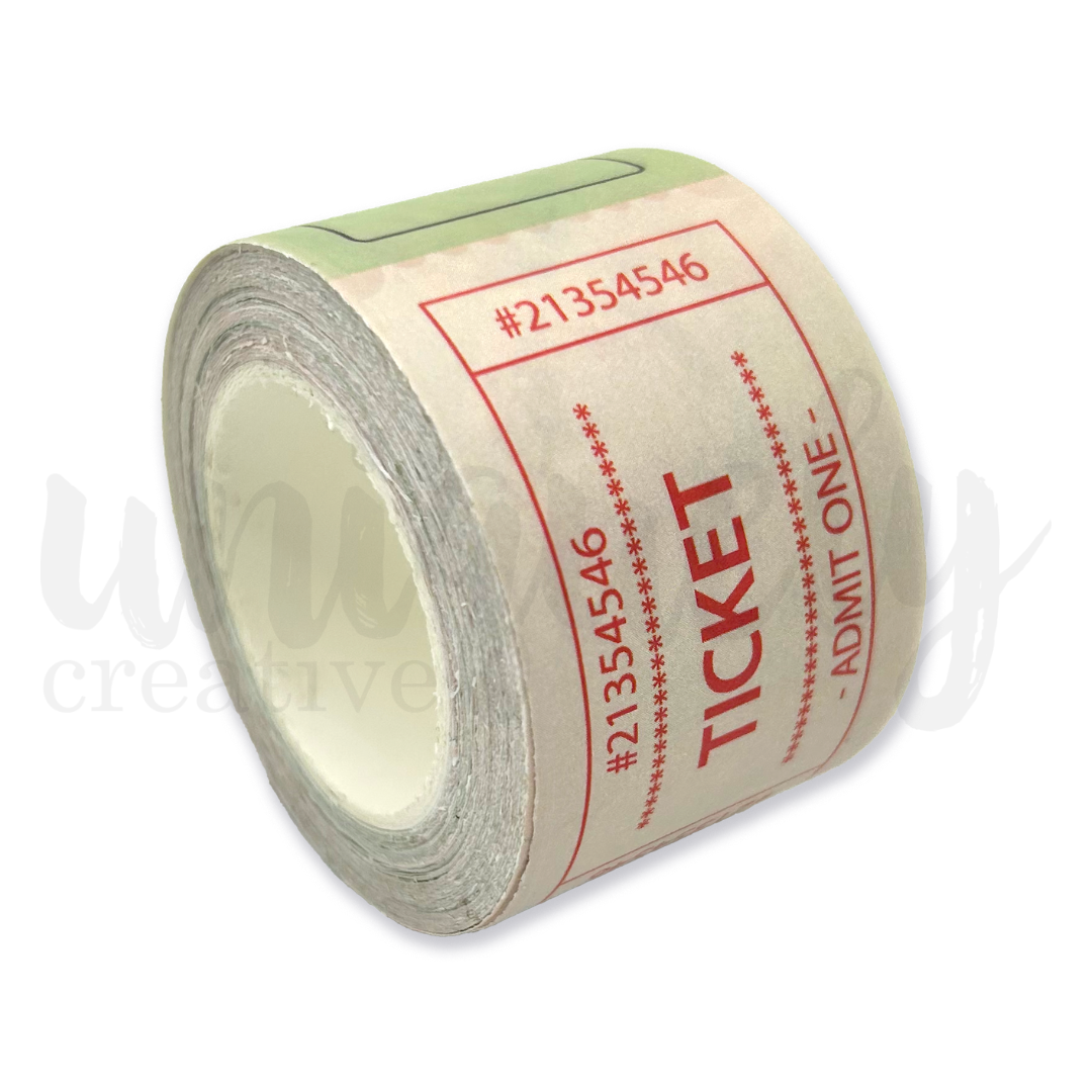 Uniquely Creative - Vintage Tickets Washi Tape (Tea & Tranquility Collection)