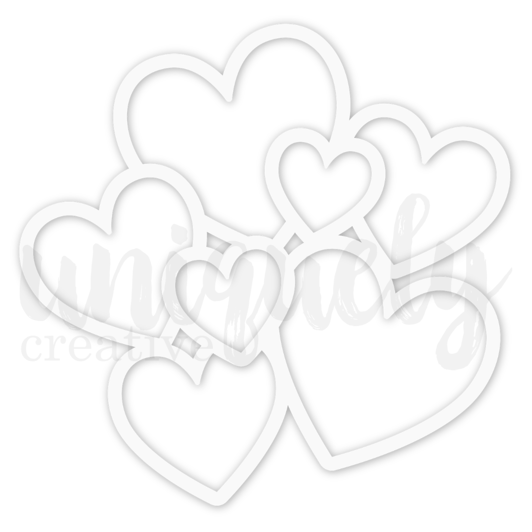 Uniquely Creative - Hearts Overlay (Oh So Lovely Collection)