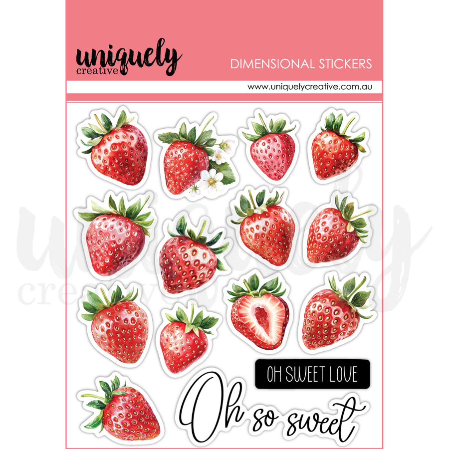 Uniquely Creative - Oh So Lovely Dimensional Stickers (Oh So Lovely Collection)