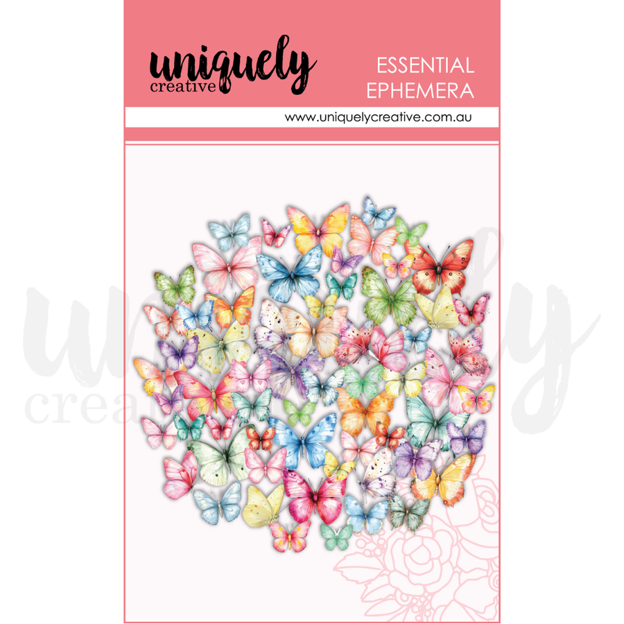 Uniquely Creative - Colourful Butterflies Ephemera (Oh So Lovely Collection)