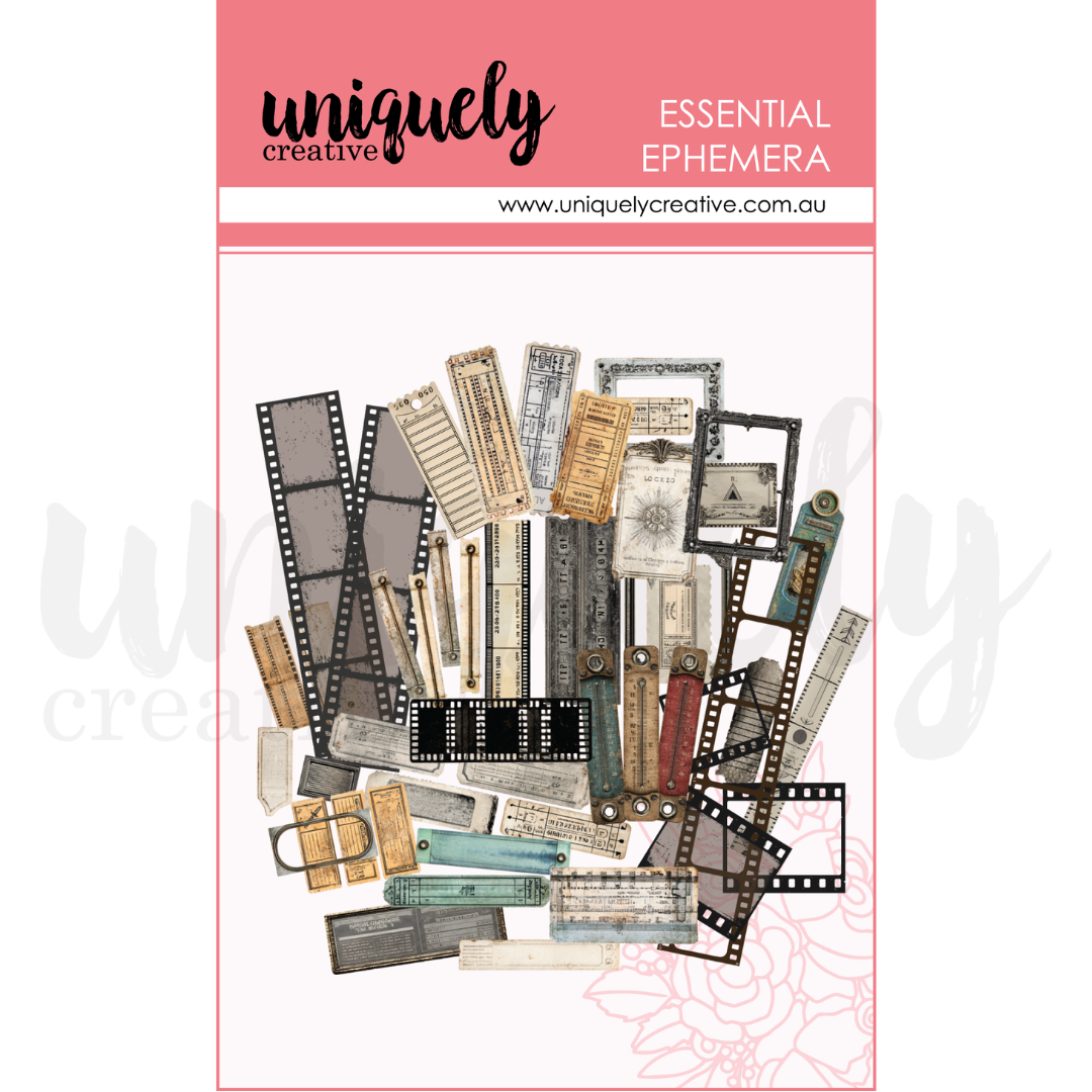 Uniquely Creative - Acetate Rustic Ephemera (Wings & Wheels Collection)