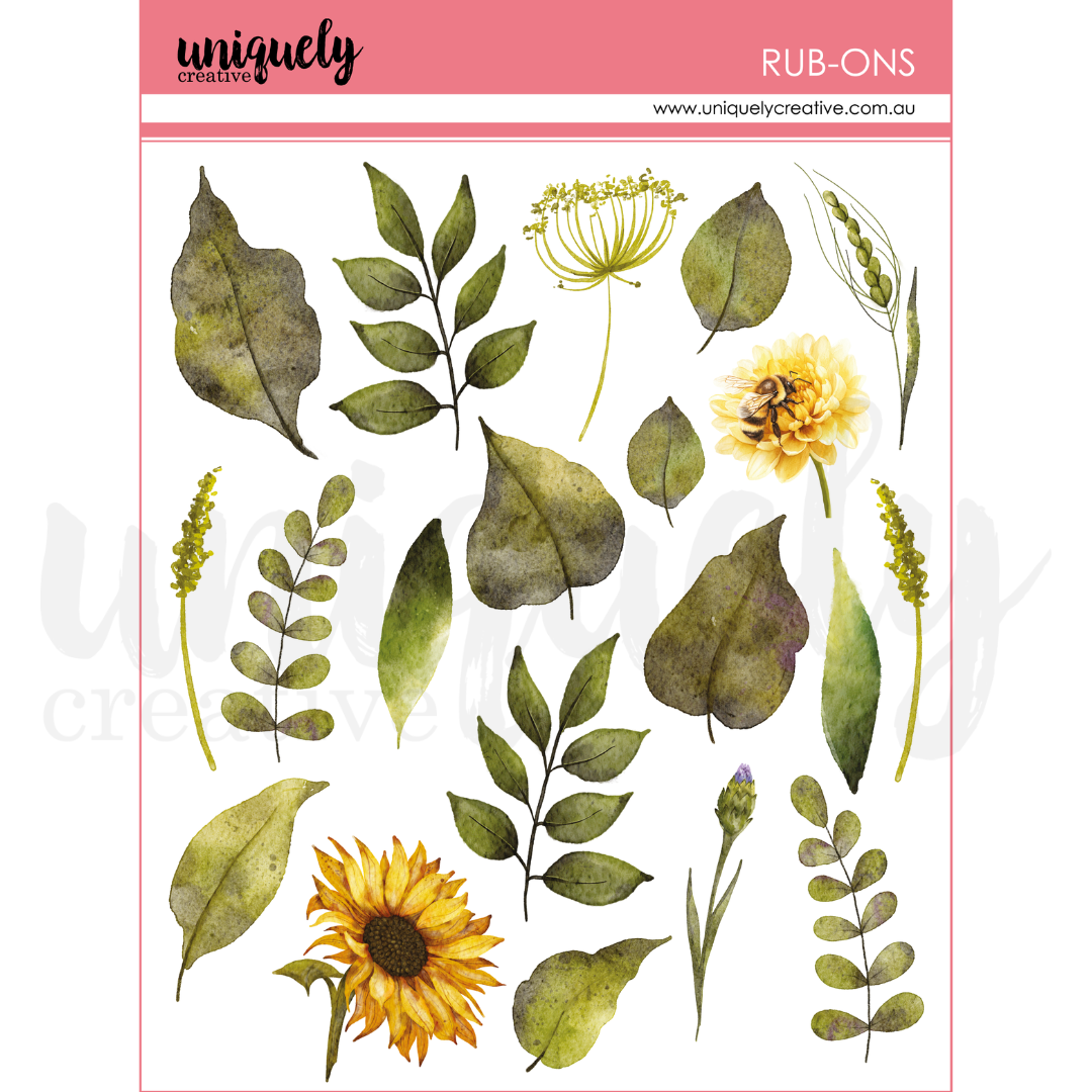 Uniquely Creative - Nature Rub-ons (Sweet as Honey Collection)