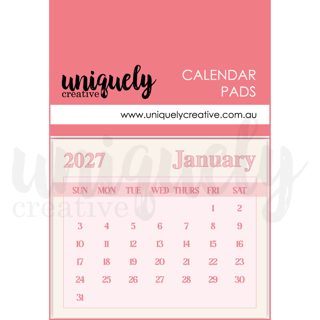 Uniquely Creative - 2027 Calendar Pads