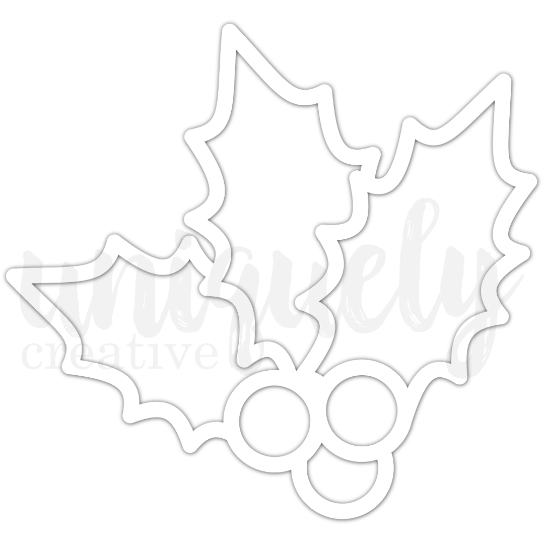 Uniquely Creative - Holly Overlay (Christmas Keepsakes Collection)