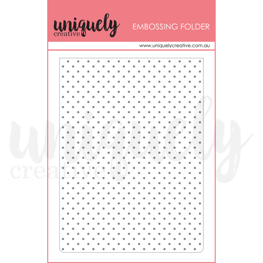 Uniquely Creative - Tiny Dots Embossing Folder