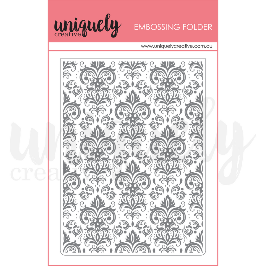 Uniquely Creative - Damask Embossing Folder