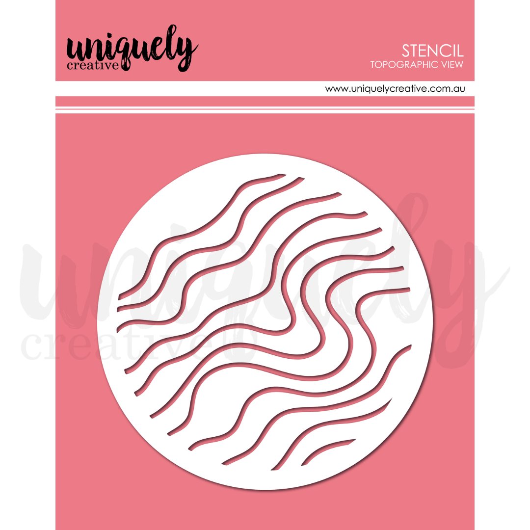 Uniquely Creative - Topographic View Stencil