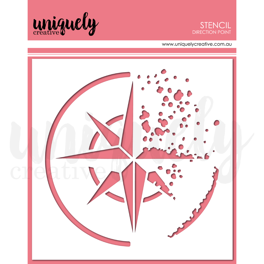 Uniquely Creative - Direction Point Stencil