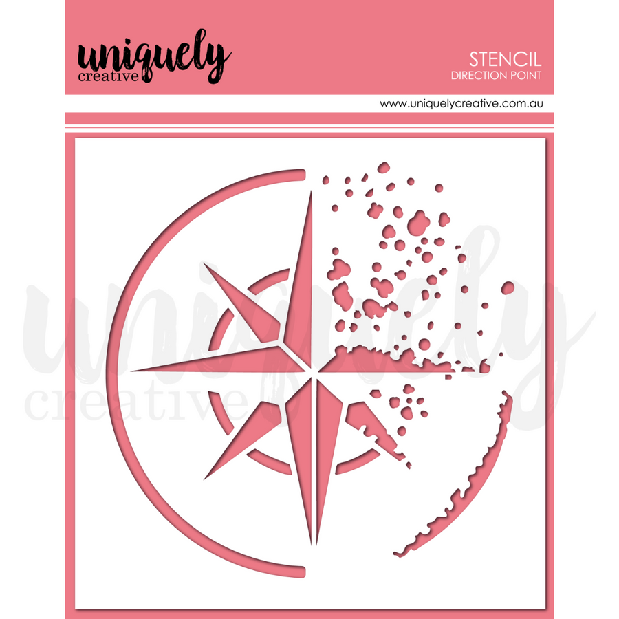 Uniquely Creative - Direction Point Stencil