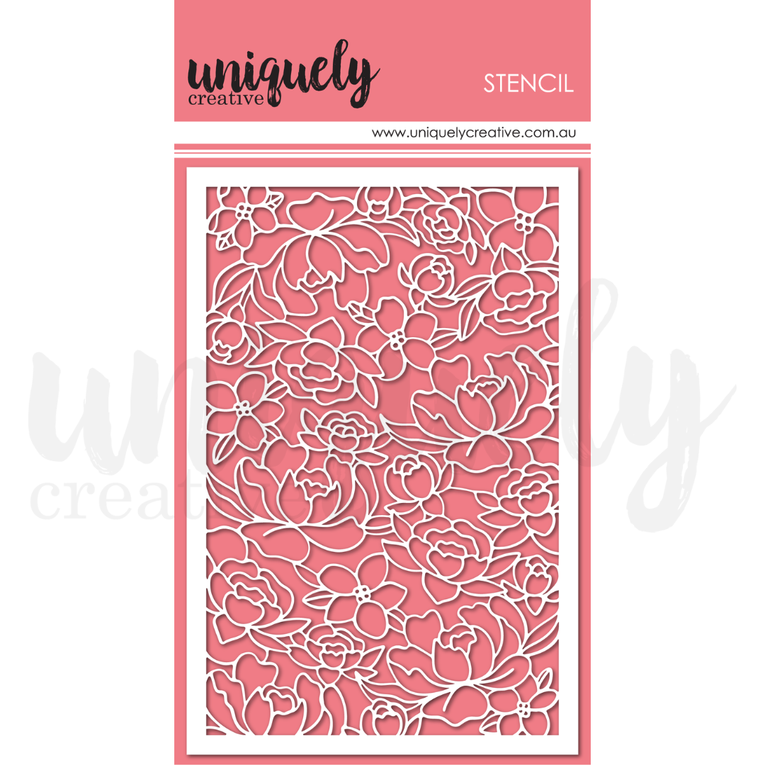 Uniquely Creative - Floral Whispers Stencil