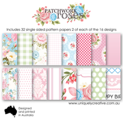 Uniquely Creative - Patchwork Roses 6" x 6" Collection Pack back cover