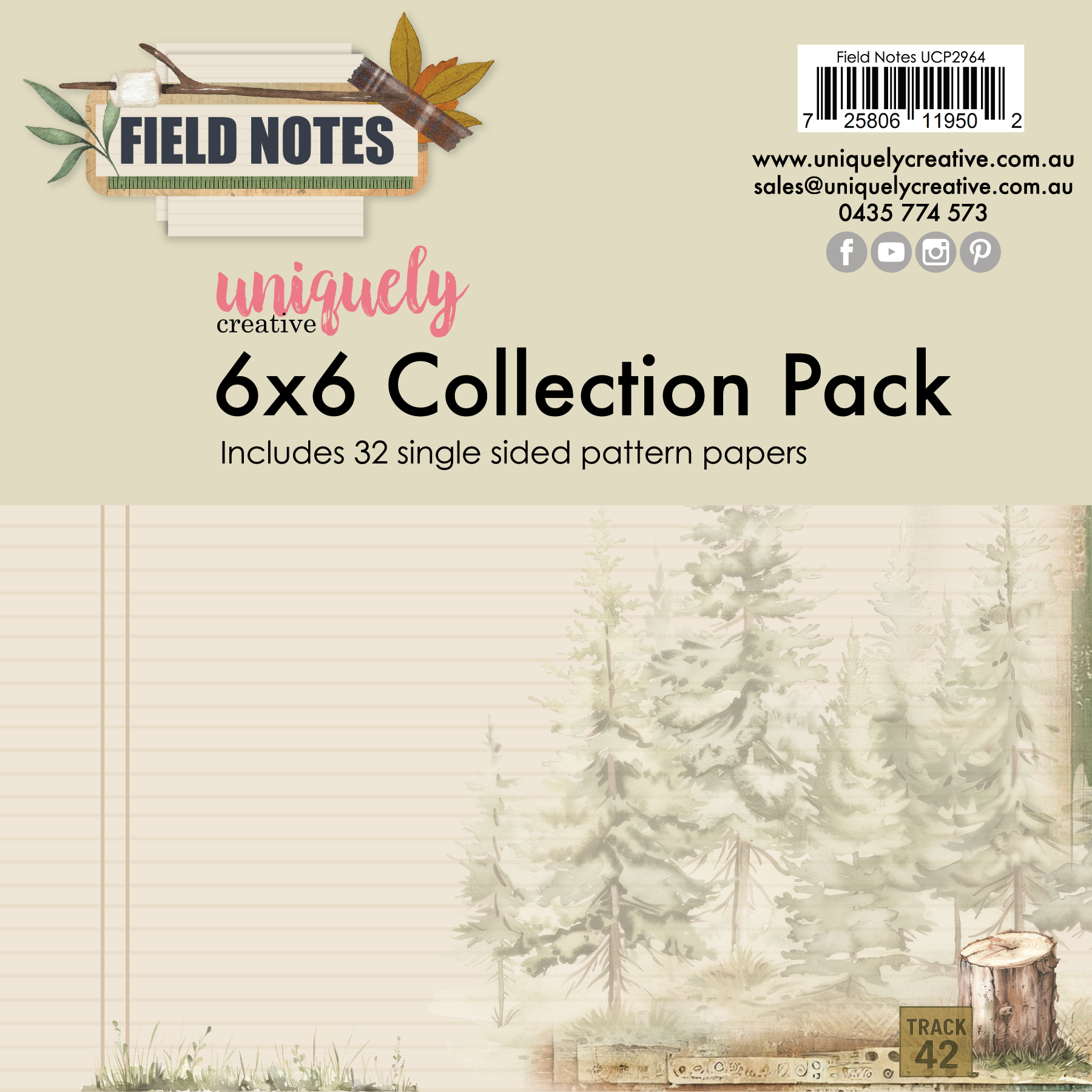 Uniquely Creative - Field Notes 6" x 6" Collection Pack