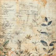 Uniquely Creative - Botanical Ledger Paper (Botanical Chronicles Collection) Side A