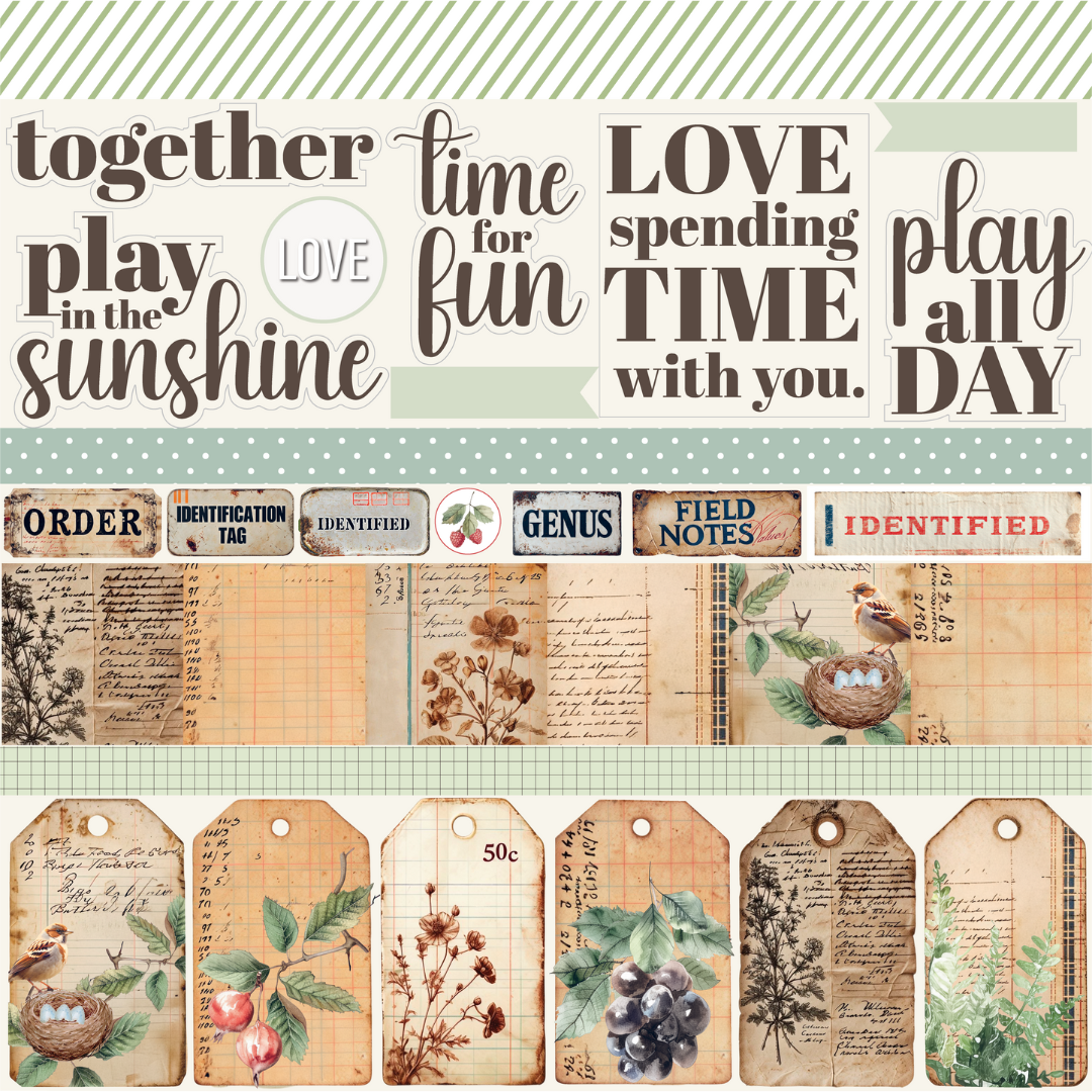 Uniquely Creative - Notebook Paper (Botanical Chronicles Collection) Side A