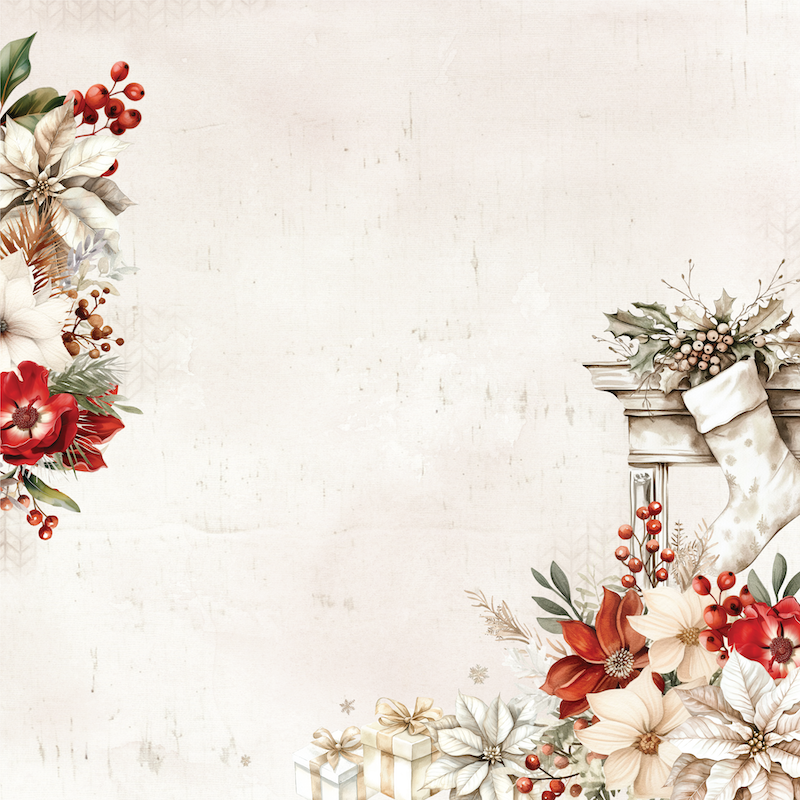 Uniquely Creative - Hearth & Heart Paper (Home for Christmas Collection) - Side A